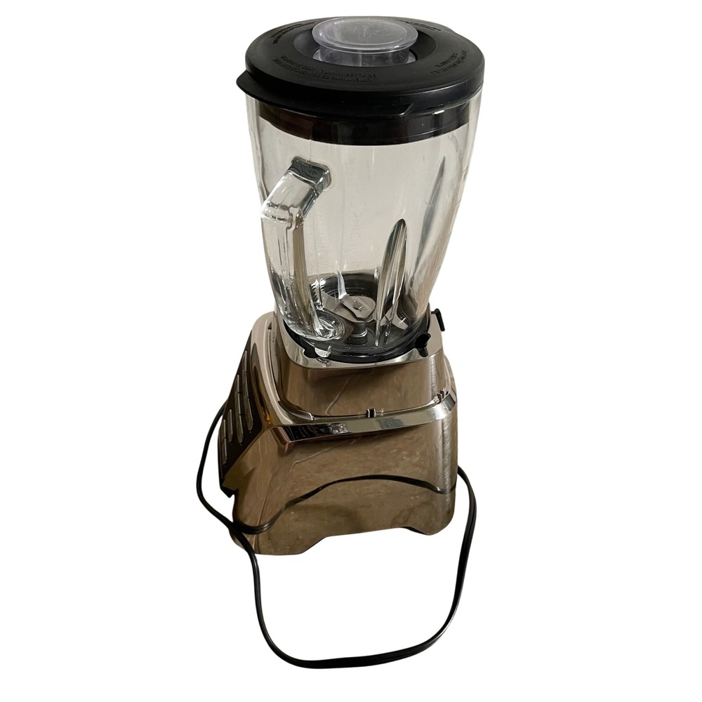 Oster 6 Cup Glass Jar Blender Brushed Nickel BLSTMB 7 Speed 120V 7.5A Max - Picture 4 of 7